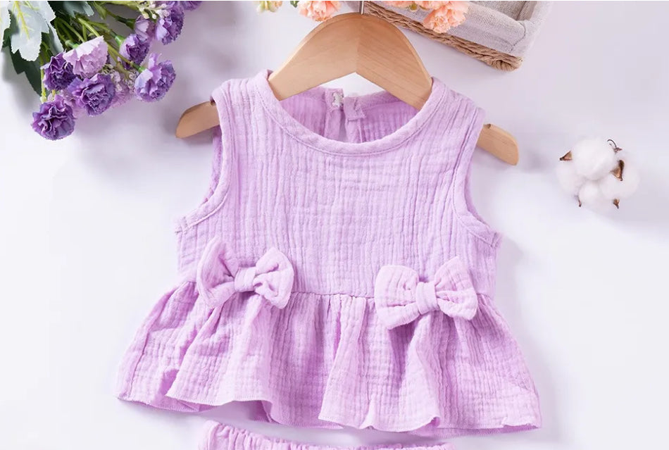 Girls Fashion Two Piece Ruffle Set