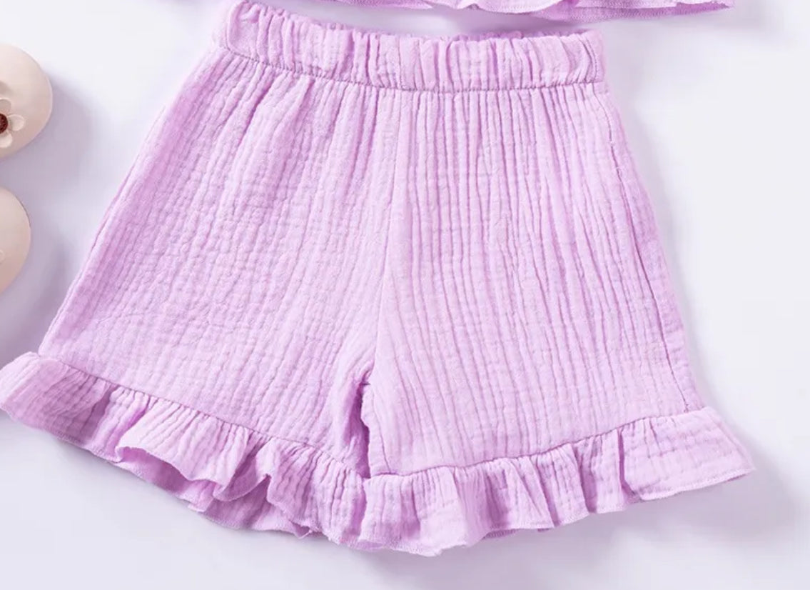 Girls Fashion Two Piece Ruffle Set